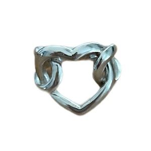 Silver Heart Knot Ring Valentine’s Day 💘